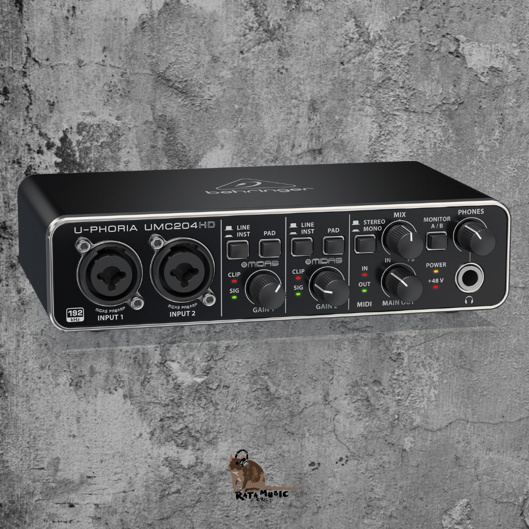 Behringer U-Phoria UMC204HD – Rata Music Chile ®
